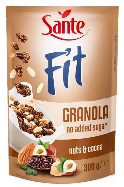 Sante Kuruyemişli & Kakaolu Şekersiz Granola 300 g