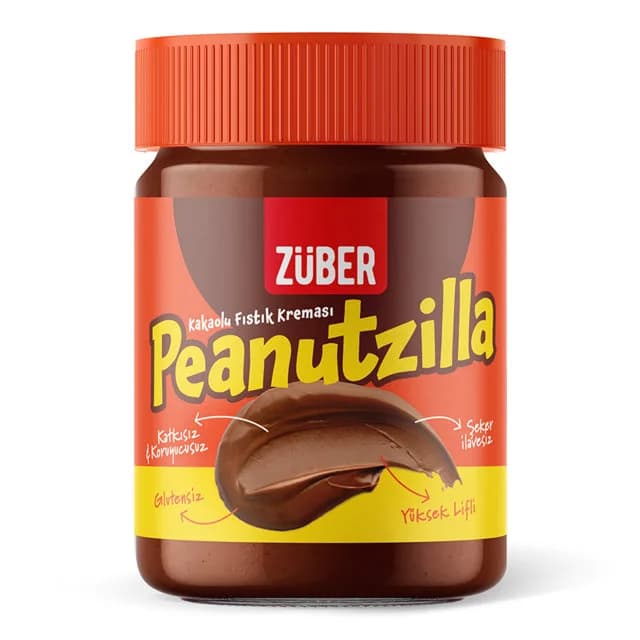 Züber Peanutzilla Kakaolu Yer Fıstığı Kreması 315 g