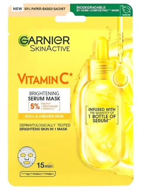 Garnier C Vitaminli Aydınlatıcı Serum Etkili Maske 28 g