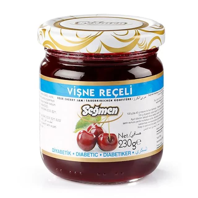 Seğmen Diyabetik Vişne Reçeli 230 g