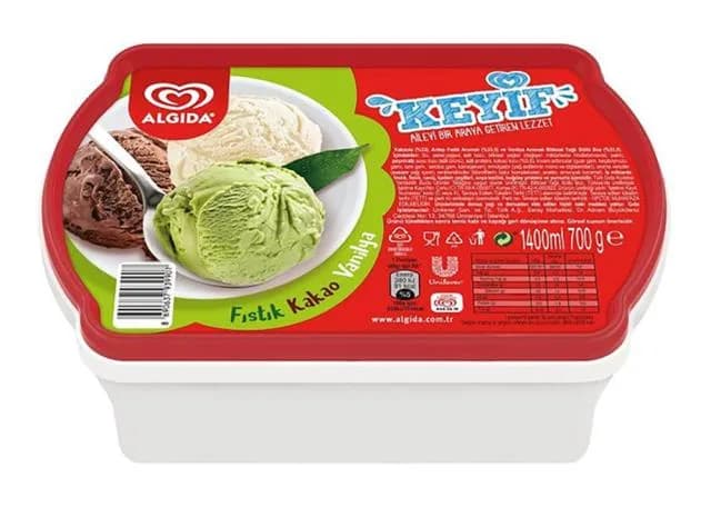 Algida Fıstık - Kakao - Vanilya 1400 ml