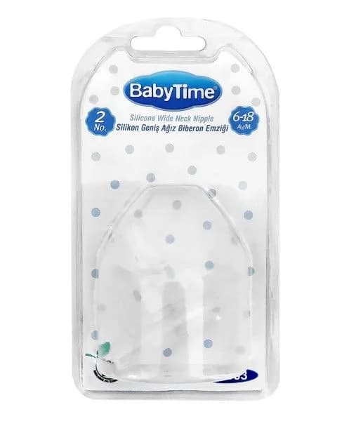Babytime Geniş Ağız Biberon Emziği no.2 BT103 1 Adet