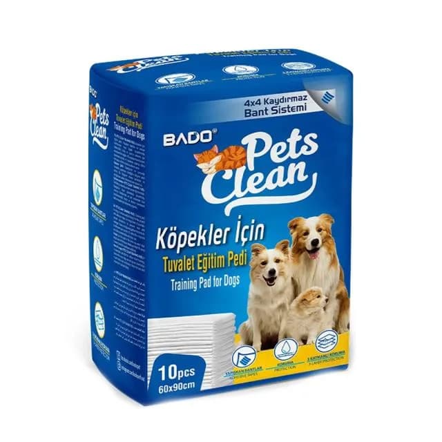 Pets Clean Tuvalet Eğitim Pedi 10'lu 60x90 cm