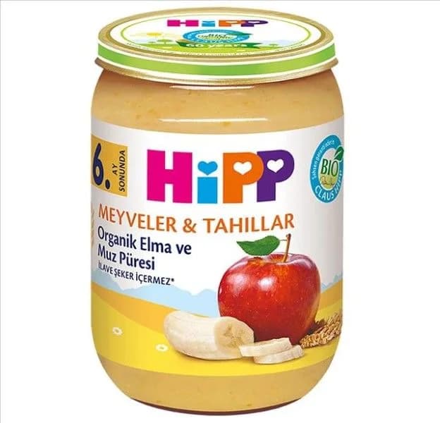 HiPP Organik Elma & Muz Püresi 190 g