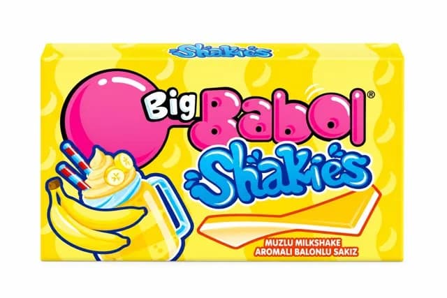 Big Babol Shakies Muzlu Milkshake Aromalı Balonlu Sakız 26 g