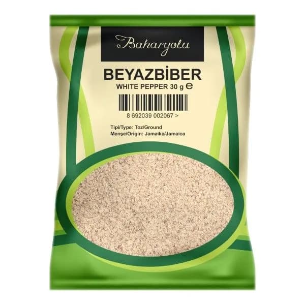 Baharyolu Beyaz Biber (Toz) 30 g