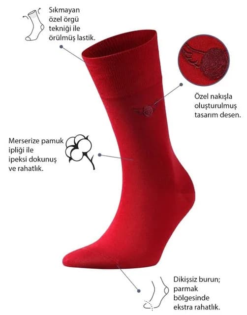 Colorcool Kırmızı Merserize 36-40