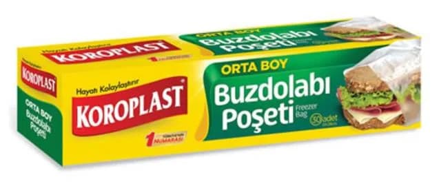 Koroplast Buzdolabı Poşeti Orta Boy 24x38 cm