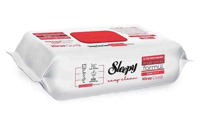 Sleepy Yüzey Temizlik Havlusu Kiraz Çiçeği 100'lü