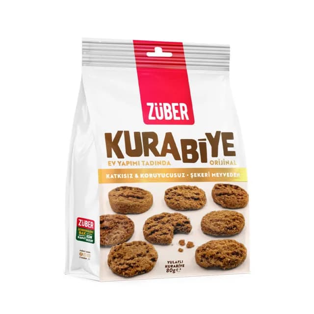 Züber Orijinal Yulaflı Kurabiye 80 g