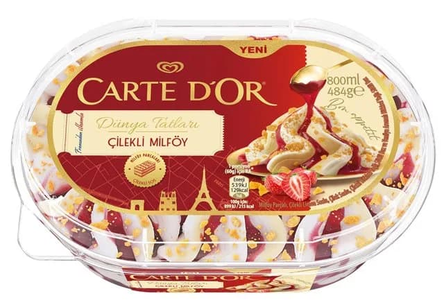 Carte d'Or Selection Çilekli Milföy 800 ml