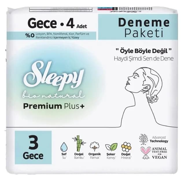 Sleepy Premium Plus Gece 4'lü