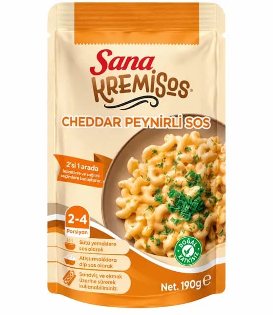 Sana Kremisos Cheddar Peynirli Sos 190 g