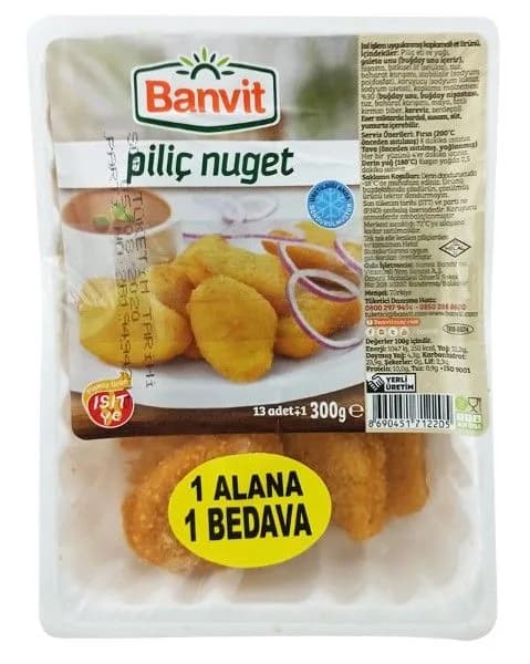 Banvit Nugget 1+1 600 g