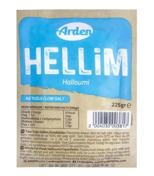 Arden Hellim Az Tuzlu 225 g